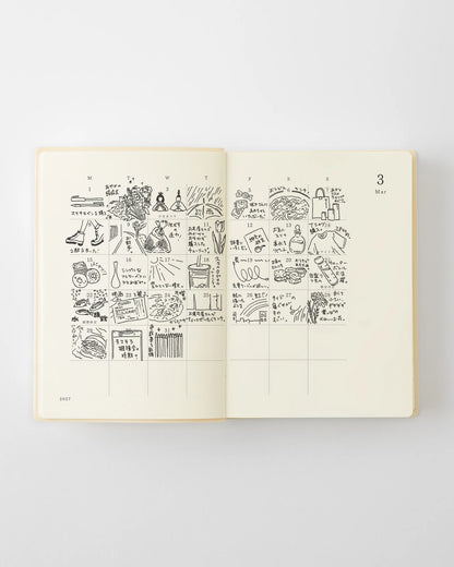MD 2027 Notebook Diary 1 Day 1 Page - A6