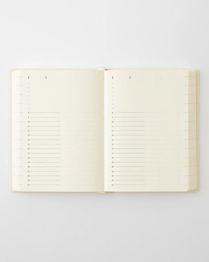 MD 2027 Notebook Diary 1 Day 1 Page - A6