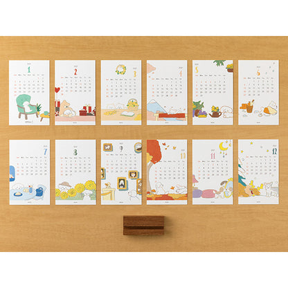 Midori 2027 Stand Calendar - Dog