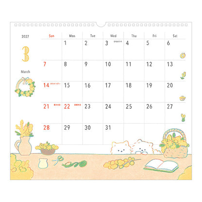 Midori 2027 Wall Calendar - Dog - Large