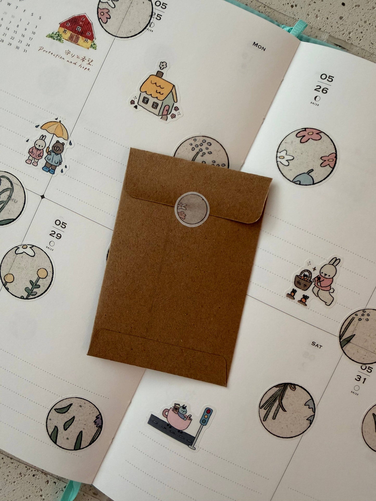 dana ate oatmeal! - Gardening Washi Flake Stickers