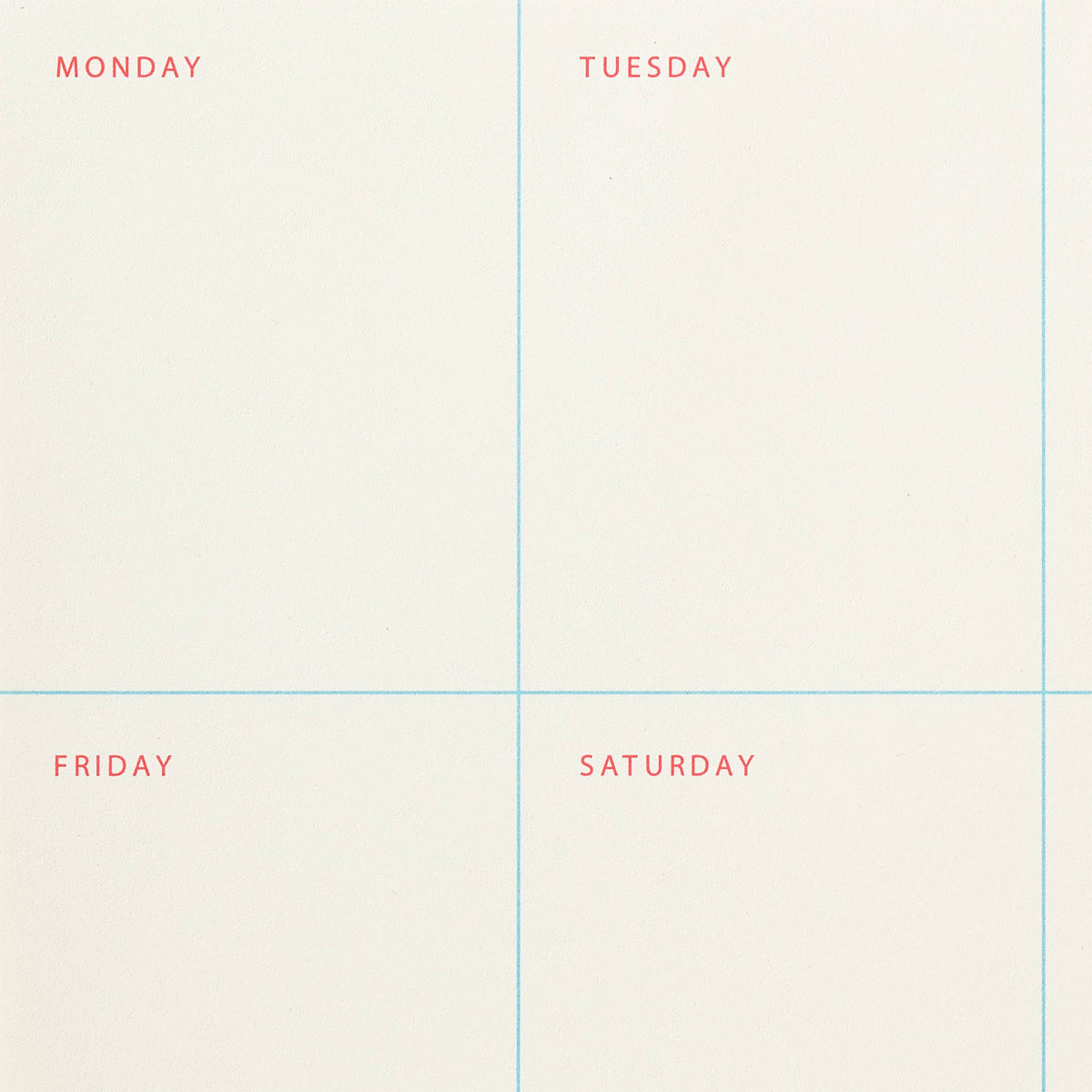 Shorthand Press - Weekly Notepad