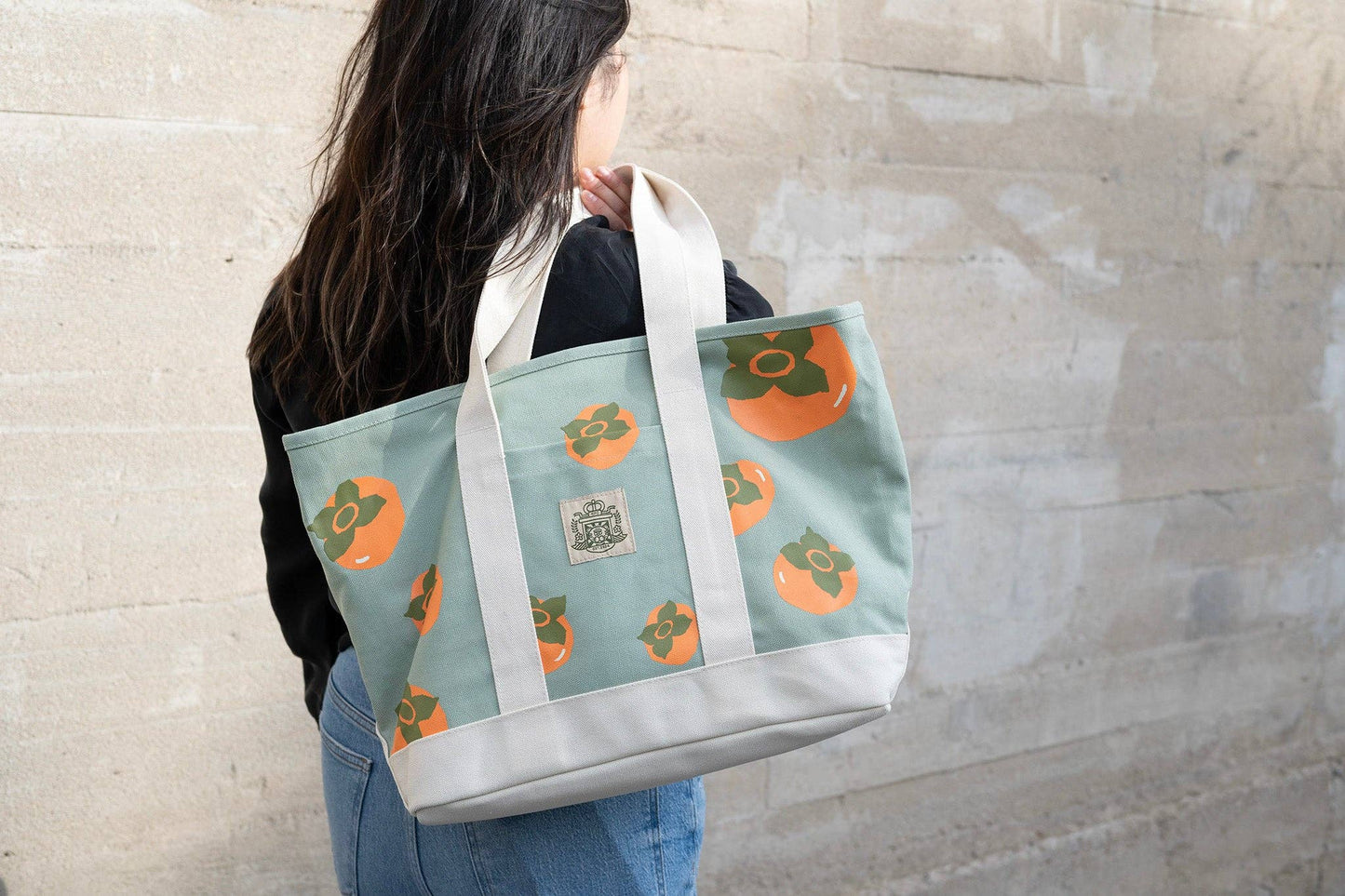 Kayan Pepper Co. - Persimmon Super Heavyweight Tote - Seafoam