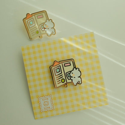 2jingis2jing - Enamel Pin - Journaling Bunny