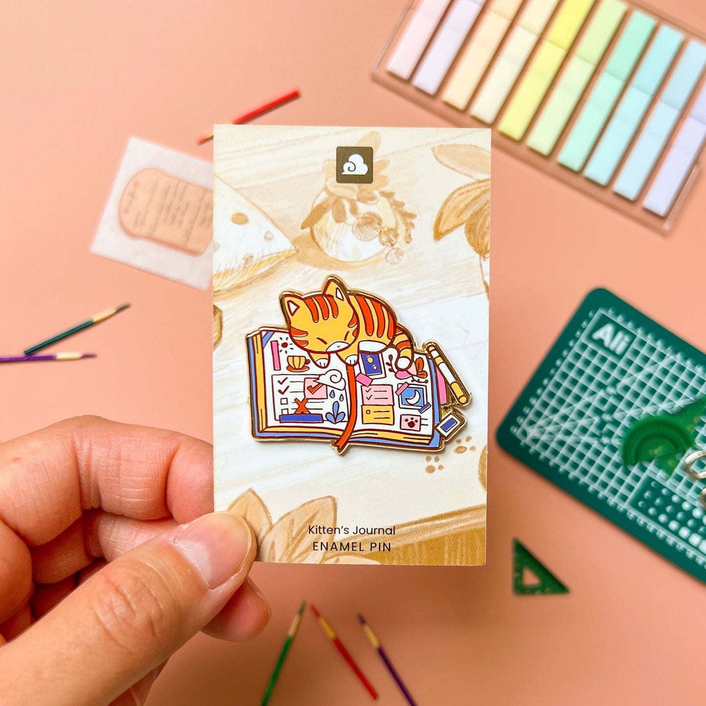 Thousand Skies - Enamel Pin - Kitten's Journal