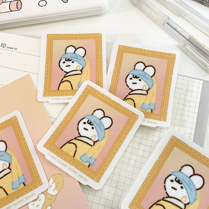 The Chubby Bunny Brand - Girl with a Pearl Earring Vinyl Sticker