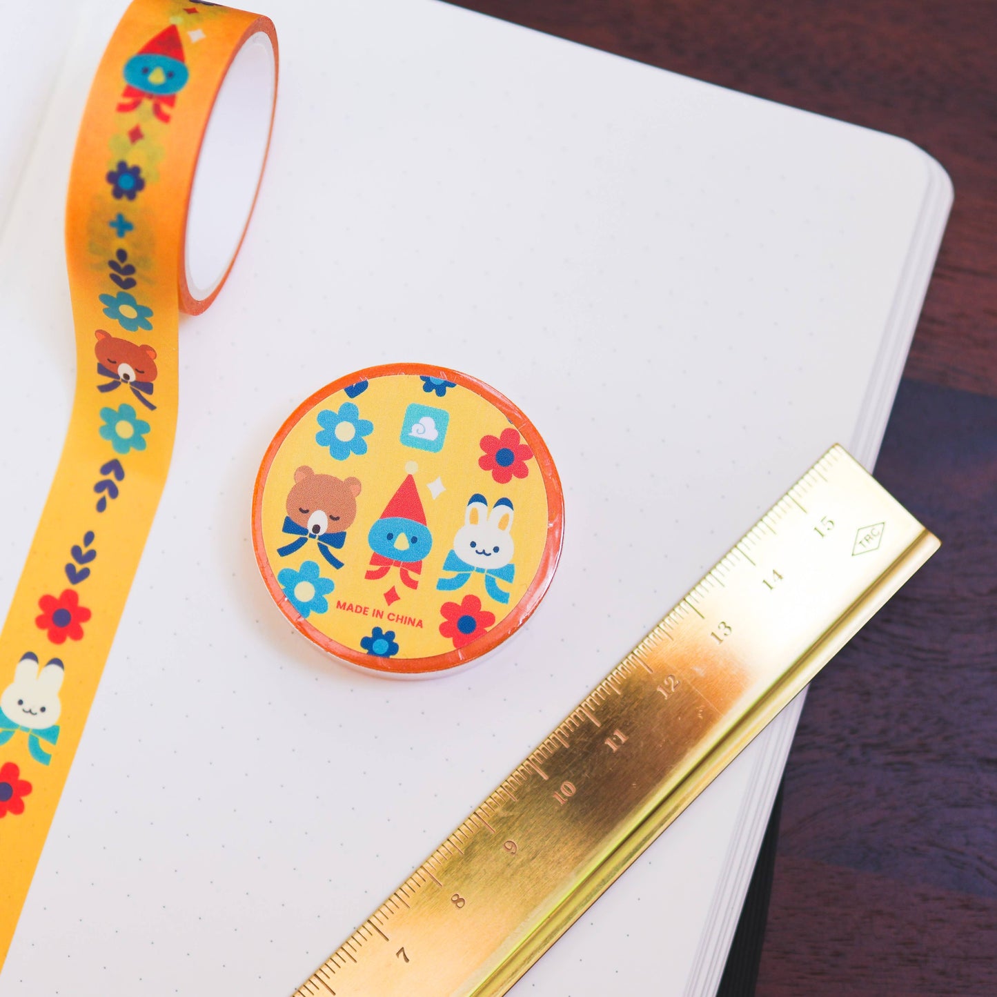 Thousand Skies - Washi Tape - Bear, Rabbit, and Blue Bird
