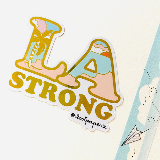 ILOOTPAPERIE - Vinyl Sticker - LA Strong