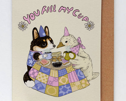 Marika Paz Illustration - You Fill My Cup Card