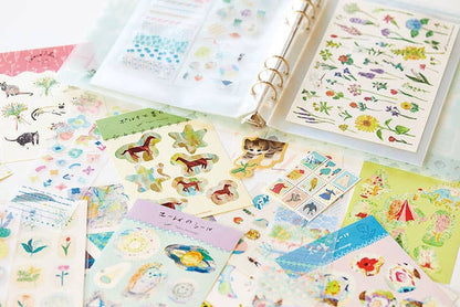 HITOTOKI by KING JIM - OTONA Sticker File Pocket Refill - Binder Type