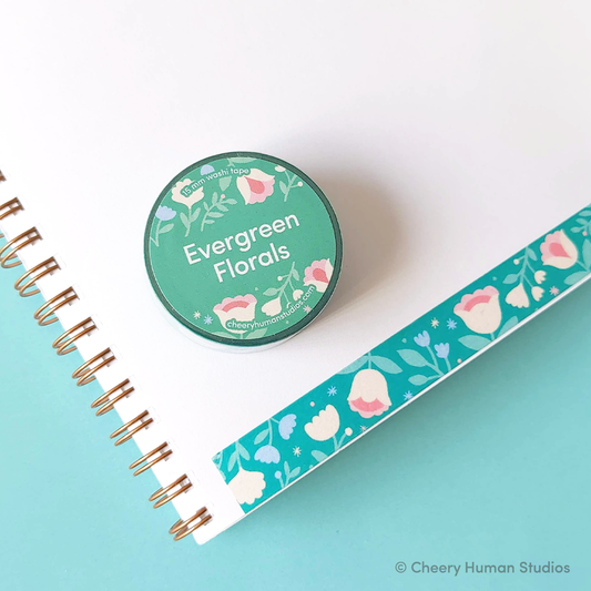 Cheery Human Studios - Evergreen Florals Washi Tape