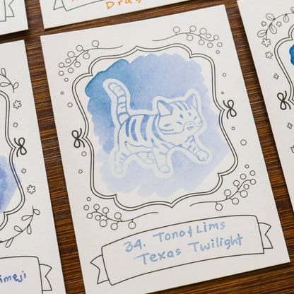 Thousand Skies - Ink Cards - Neighborhood Cats