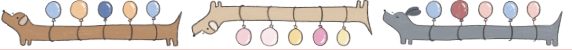 dana ate oatmeal! - Balloon Dogs Washi Tape