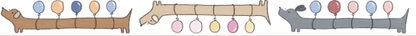 dana ate oatmeal! - Balloon Dogs Washi Tape