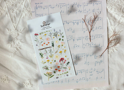 Suatelier Stickers - No.1089 | Flower Letter