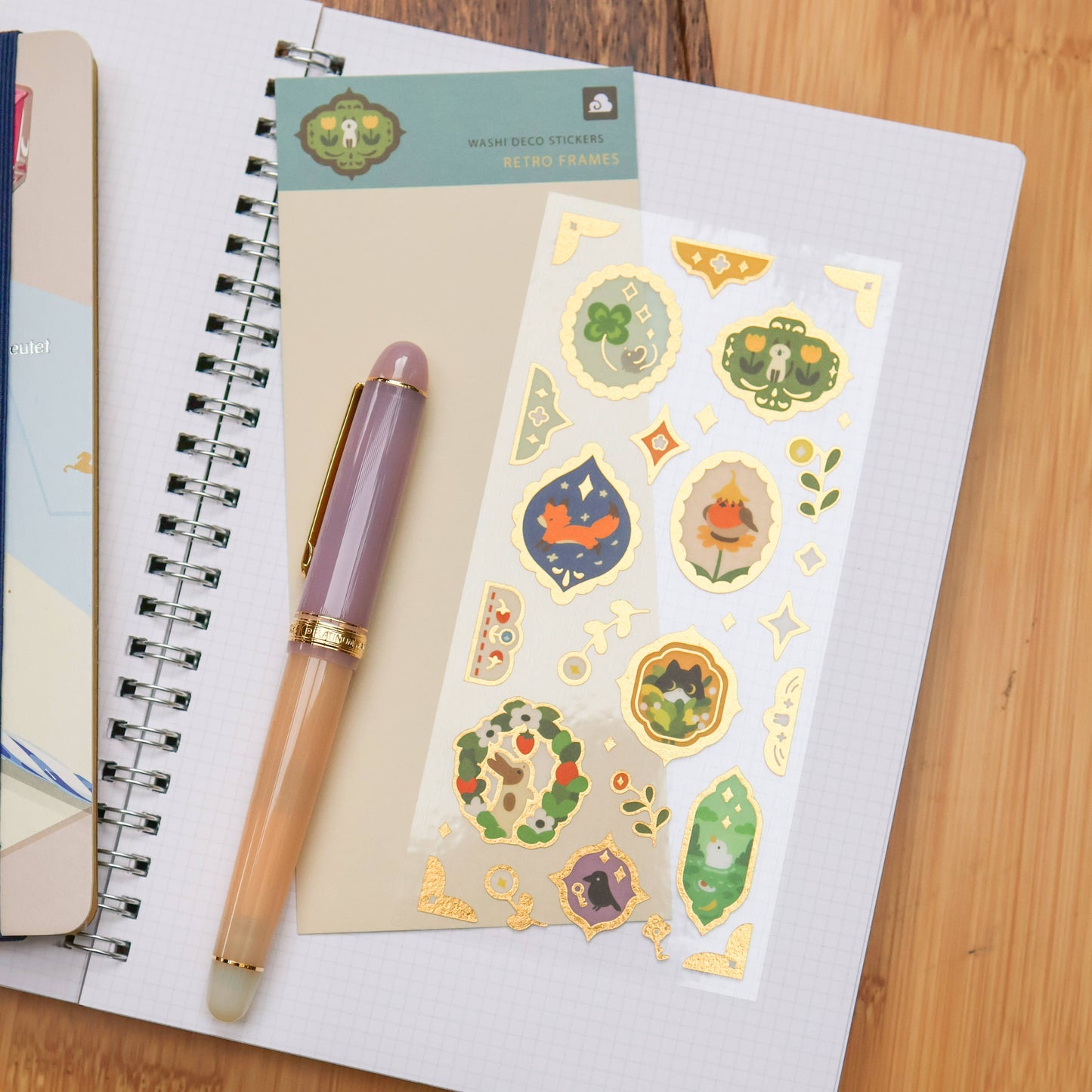Thousand Skies - Washi Sticker Sheet - Retro Frames