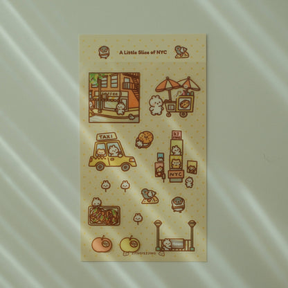 2jingis2jing - Mini Sticker Sheet - A Little Slice of NYC