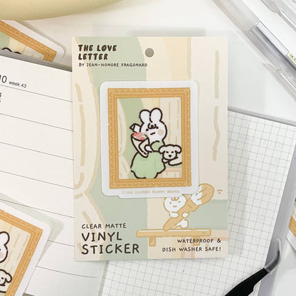 The Chubby Bunny Brand - The Love Letter Vinyl Sticker