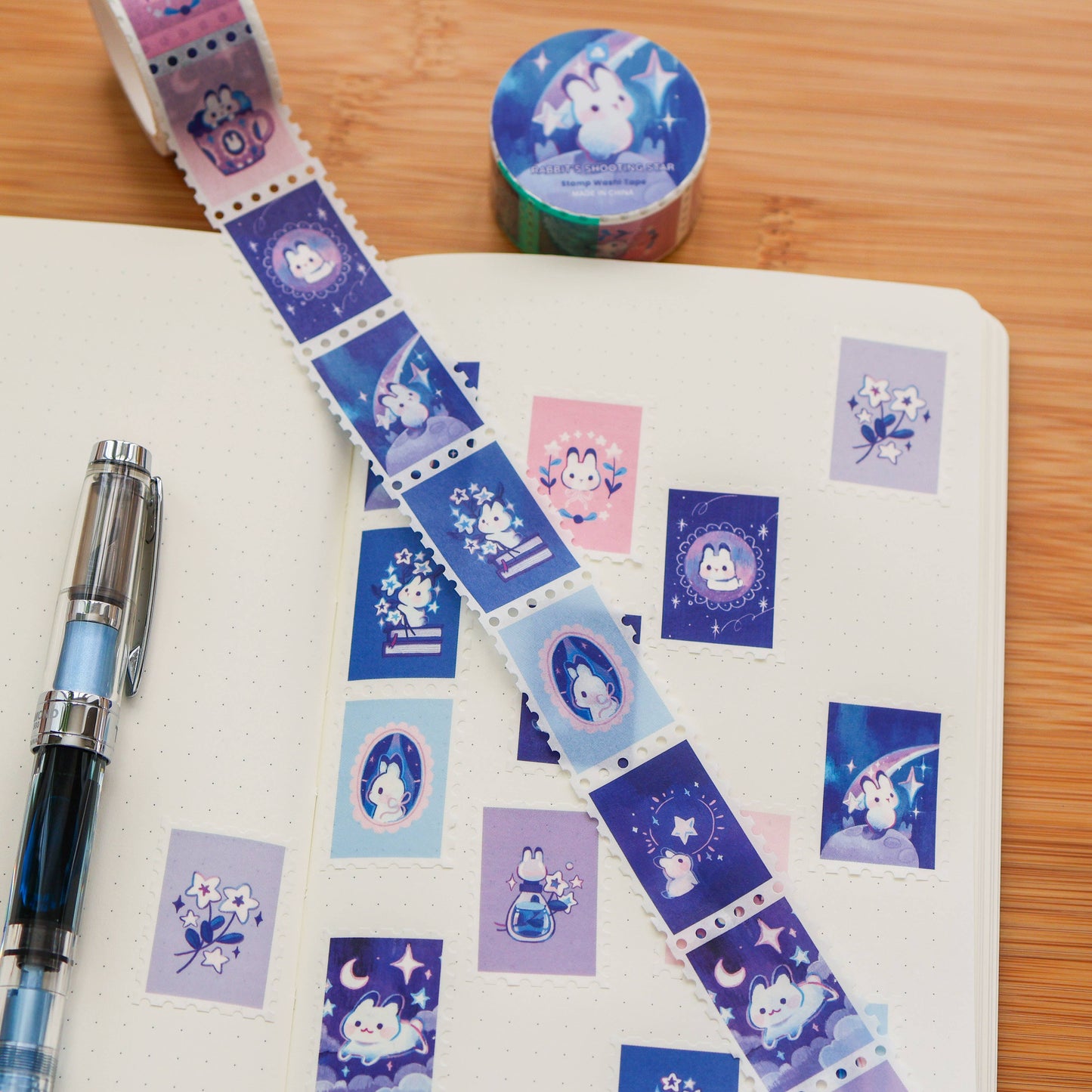 Thousand Skies - Stamp Washi Tape - Rabbit's Shooting Star