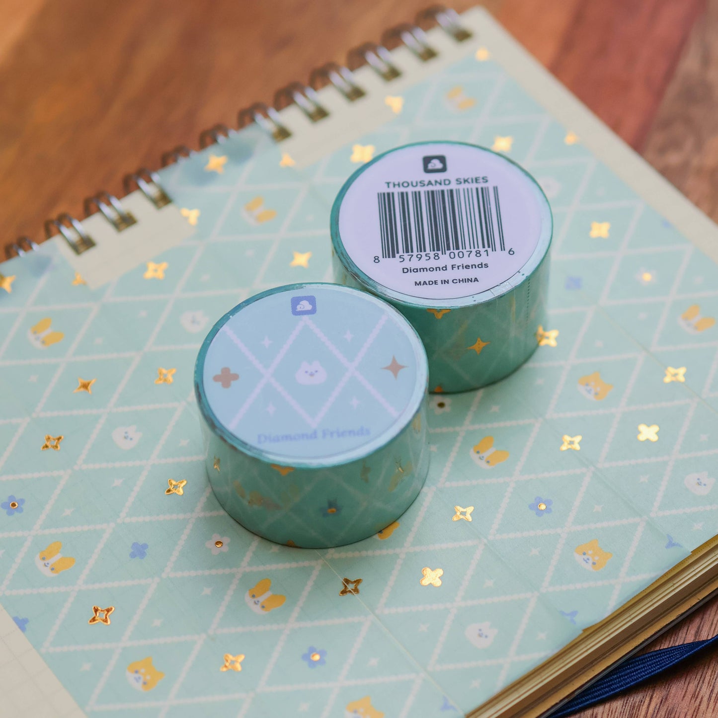 Thousand Skies - Foil Washi Tape - Diamond Friends
