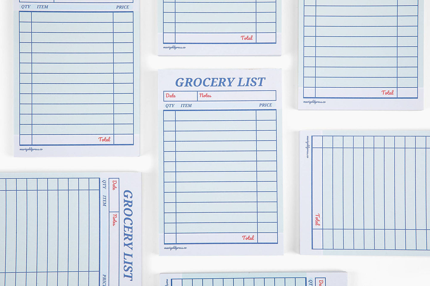Marigold Press - Guest Check Grocery List Notepad