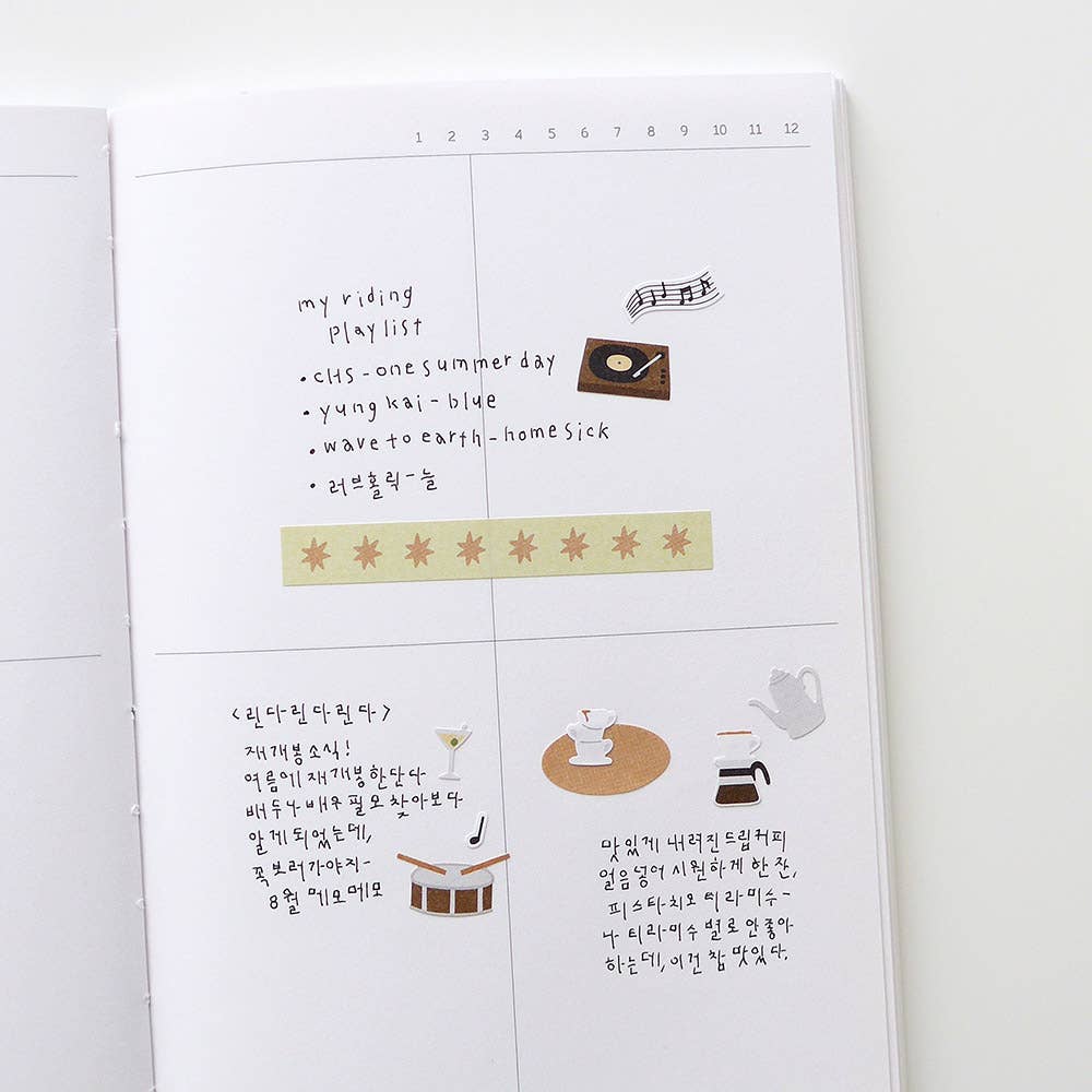 Suatelier Daily Deco Stickers - No.1189 | Jazz Cafe