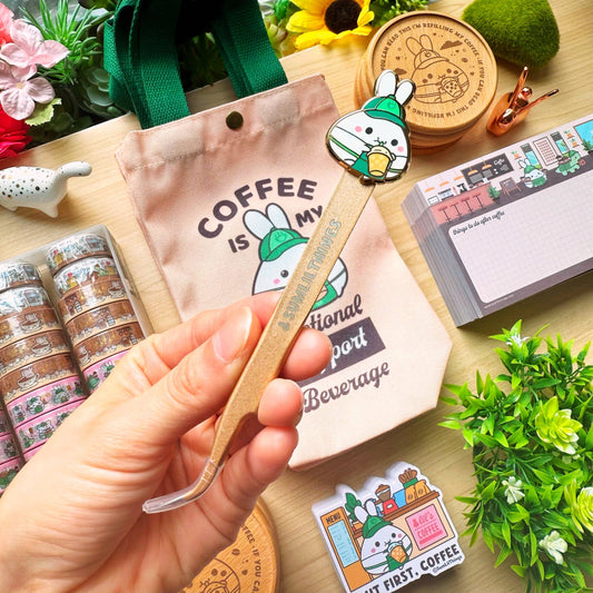 SumLilThings - Enamel Sticker Tweezer - Lil' Coffee Run (Fine Point)