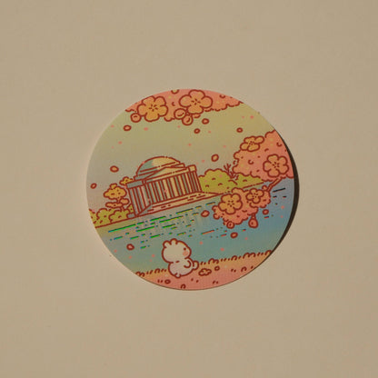 2jingis2jing - Foil Sticker - Cities Series - Sakura Season In DC