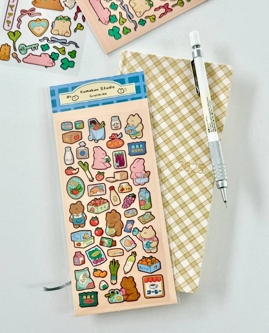 Kumakun Studio - Grocery Sticker Sheet