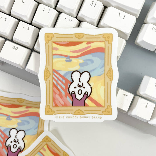 The Chubby Bunny Brand - The Scream Vinyl Sticker