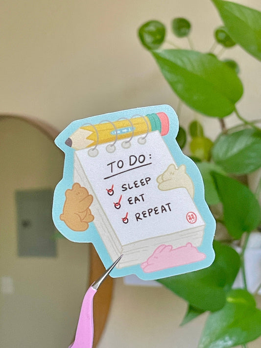 Kumakun Studio - To Do List Vinyl Sticker