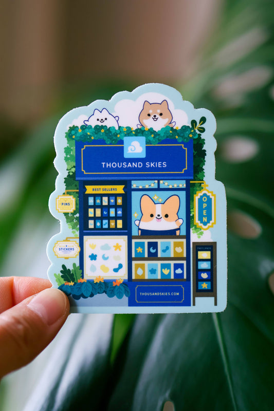 Thousand Skies - Little Kiosk Vinyl Sticker