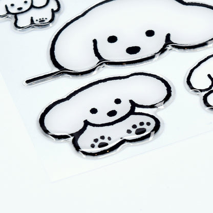 Natsumi Teraoka - 3D Stickers - Puffy Dog