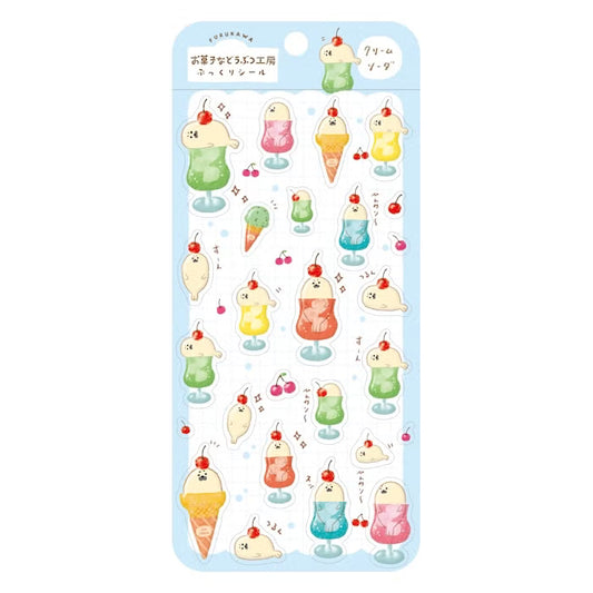Furukawashiko 3D Sticker Sheet - Sweets Animal Workshop Vol. 3 - Cream Soda