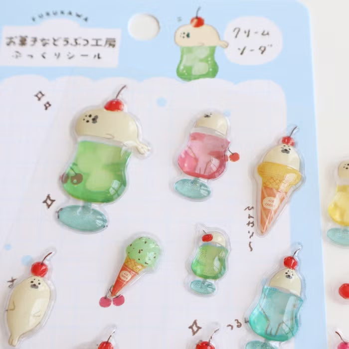 Furukawashiko 3D Sticker Sheet - Sweets Animal Workshop Vol. 3 - Cream Soda