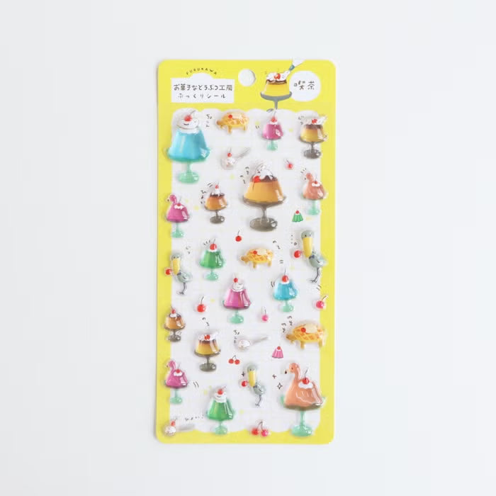 Furukawashiko 3D Sticker Sheet - Sweets Animal Workshop Vol. 3 - Crepe
