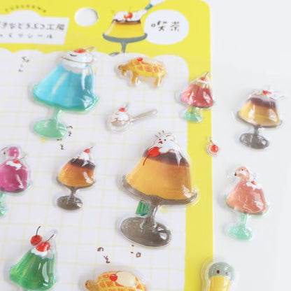 Furukawashiko 3D Sticker Sheet - Sweets Animal Workshop Vol. 3 - Crepe