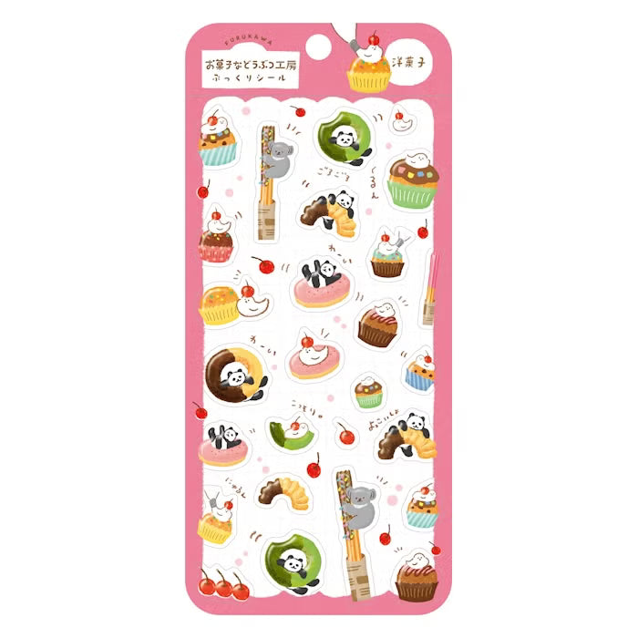 Furukawashiko 3D Sticker Sheet - Sweets Animal Workshop Vol. 3 - Western Confectionery