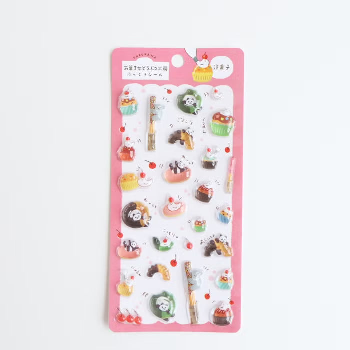 Furukawashiko 3D Sticker Sheet - Sweets Animal Workshop Vol. 3 - Western Confectionery