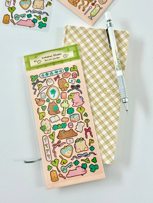 Kumakun Studio - Secret Garden Sticker Sheet