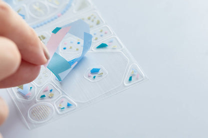 King Jim Coffret Roll Stickers - Peacock Green