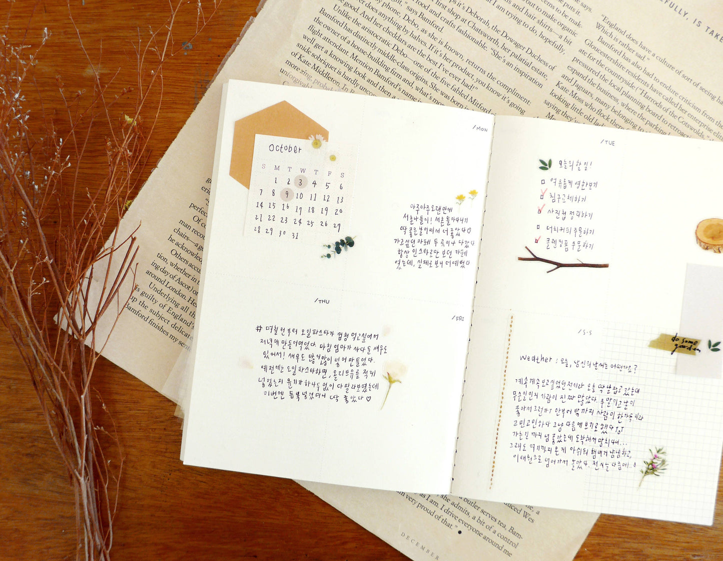 Suatelier Stickers - No.1089 | Flower Letter