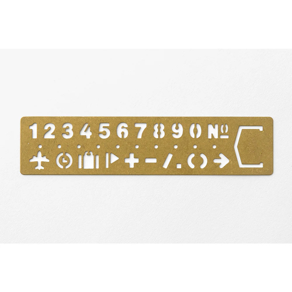 TRC Brass Template Bookmark Number