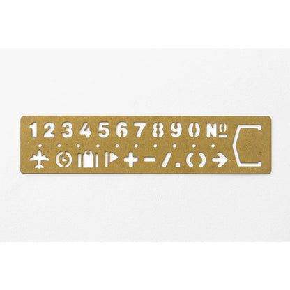 TRC Brass Template Bookmark Number