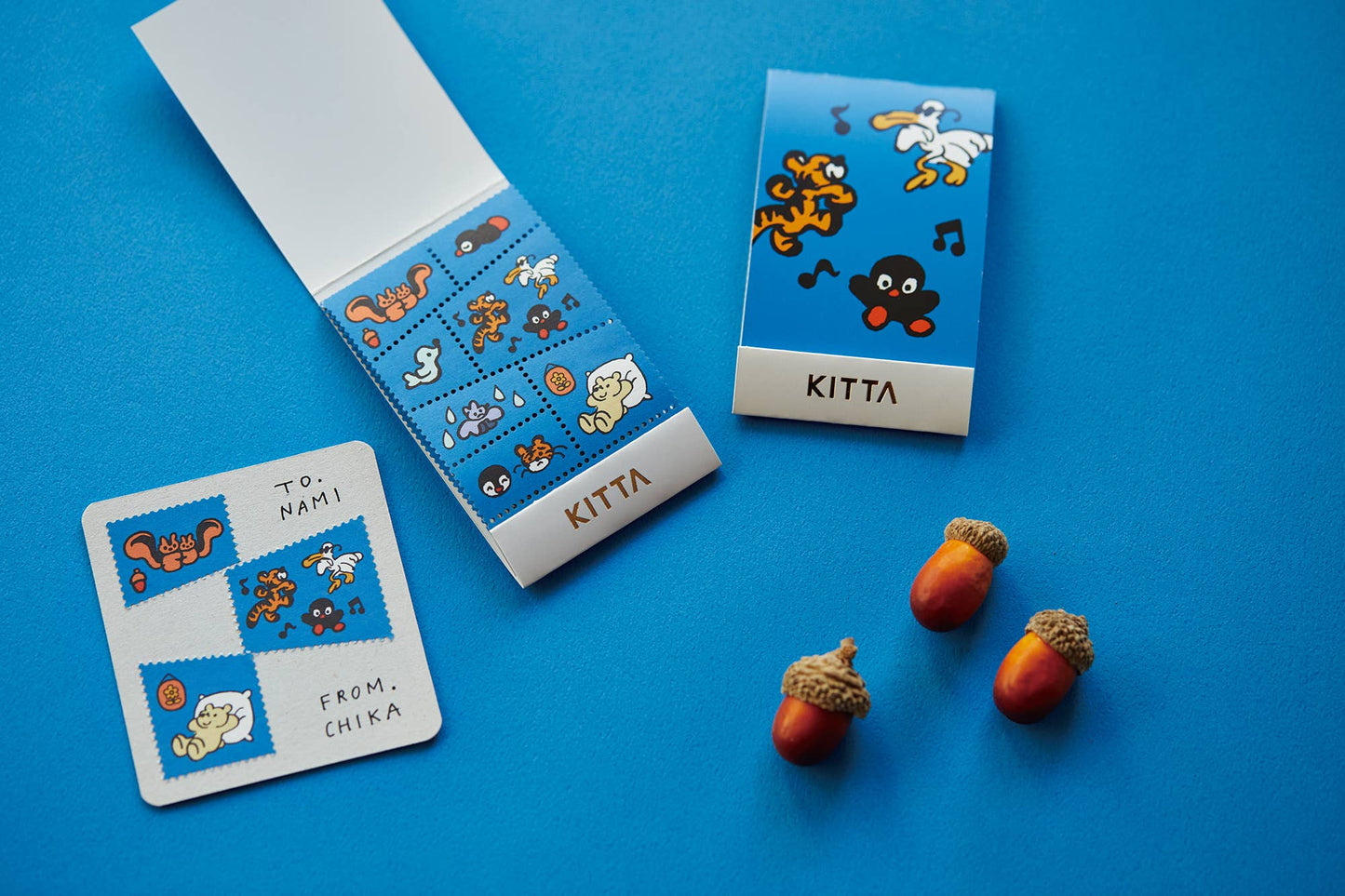 KITTA Washi Tape - Postage Stamp Friends