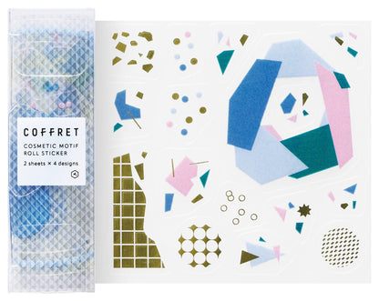 King Jim Coffret Roll Stickers - Lagoon Blue