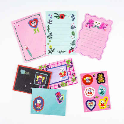 Hobonichi Mini Letter Set - Yumi Kitagishi: White Cat
