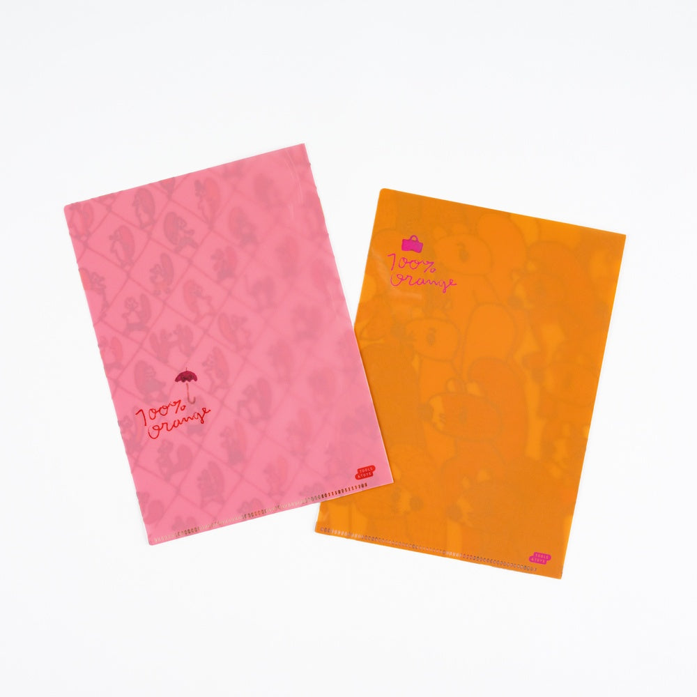 Hobonichi A5 Folder - Set of 2 - 100%ORANGE: Squirrel Squadron