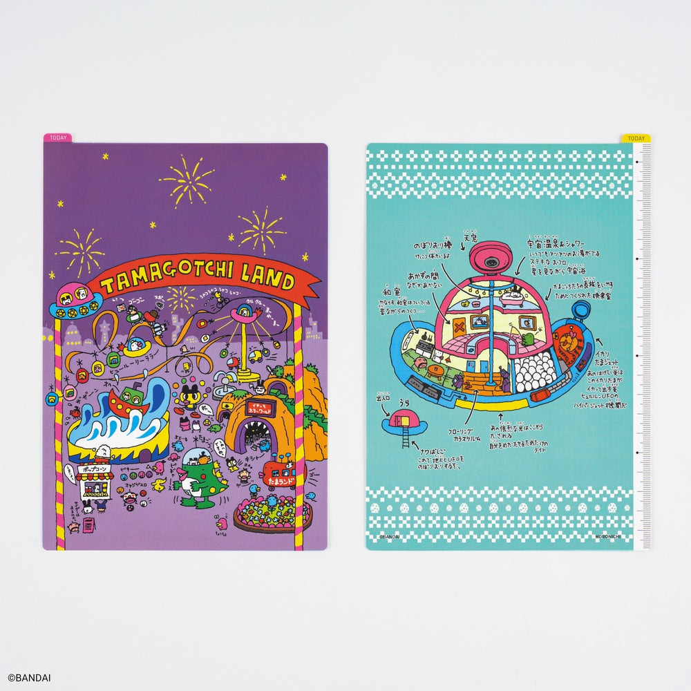 Hobonichi A5 Pencil Board - Tamagotchi: Tamagotchi Land