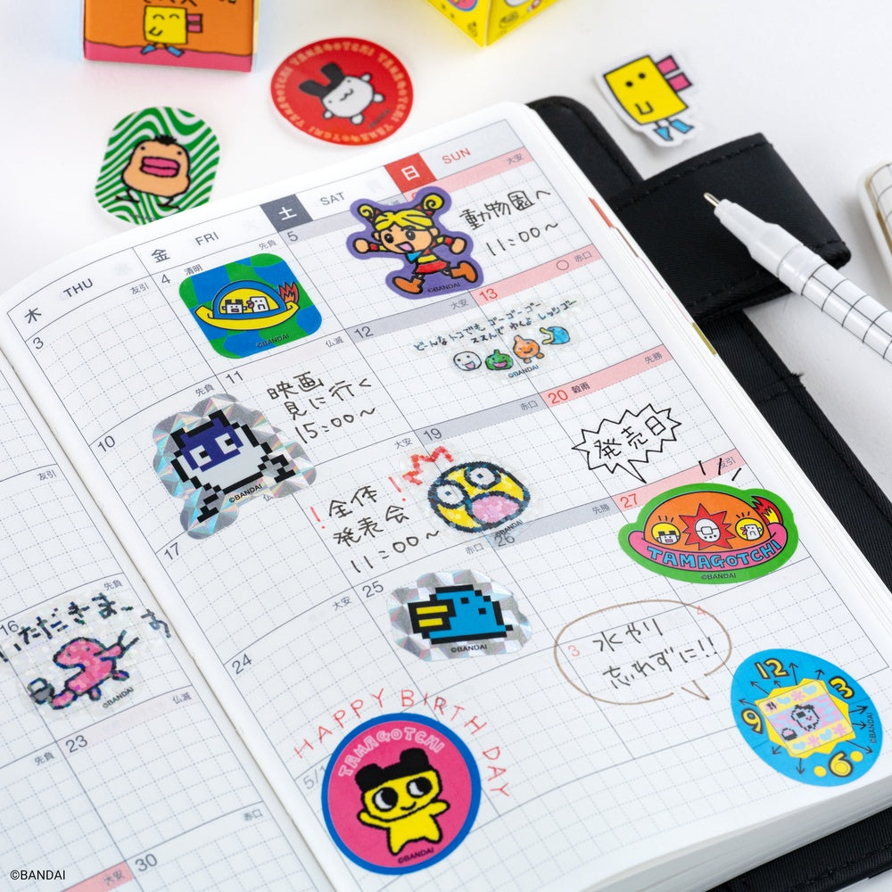 Hobonichi - Tamagotchi: Flake Stickers - Set of 3